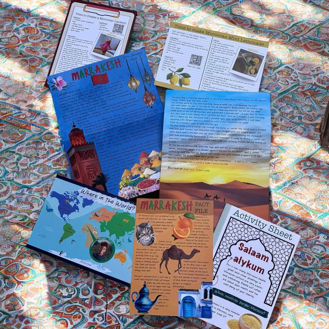 Marrakesh, Morocco PDF letter Digital Download February 2025