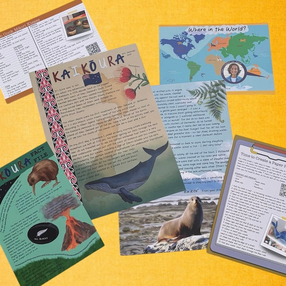 Kaikoura, New Zealand PDF letter Digital Download January 2025