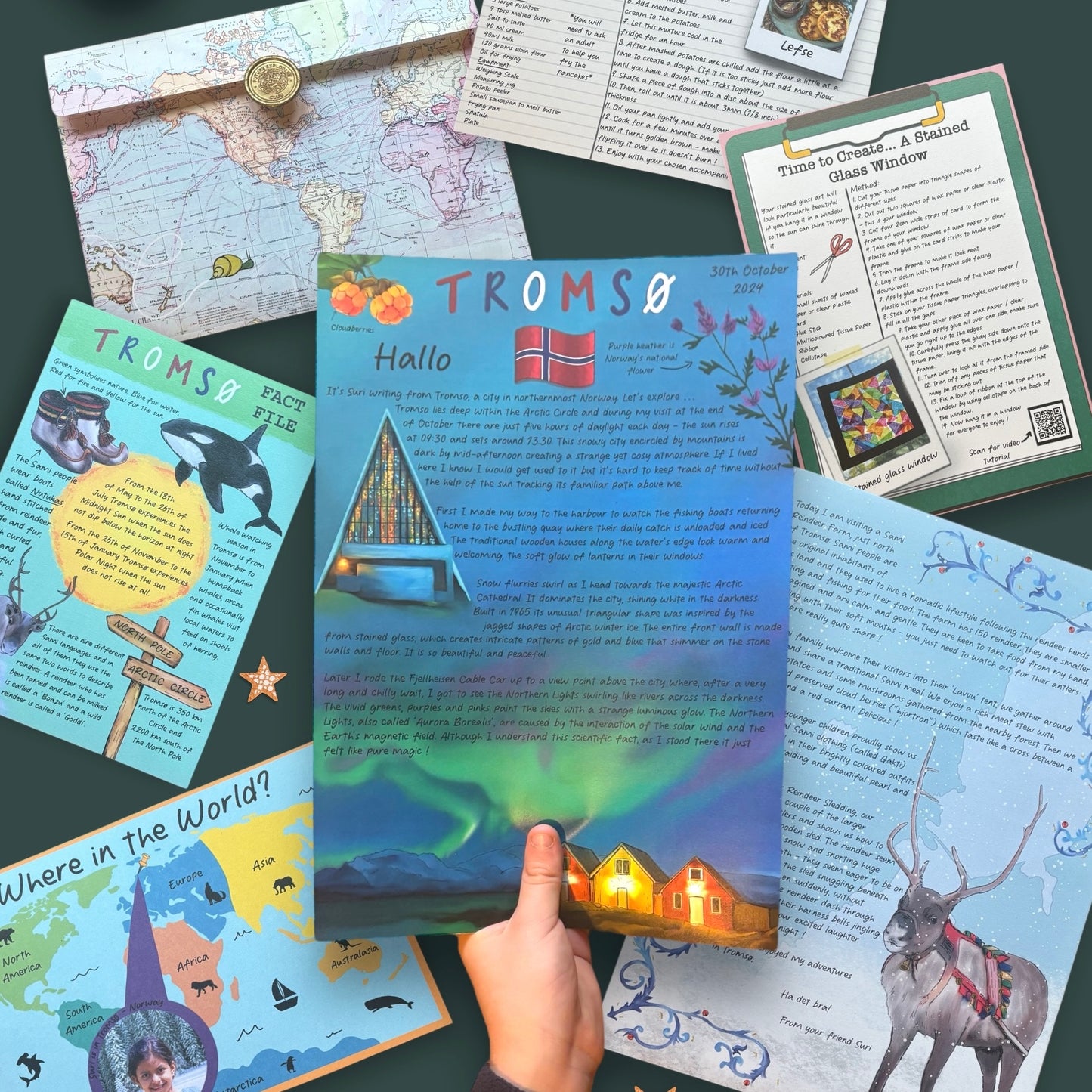 Tromso, Norway PDF letter Digital Download November 2024