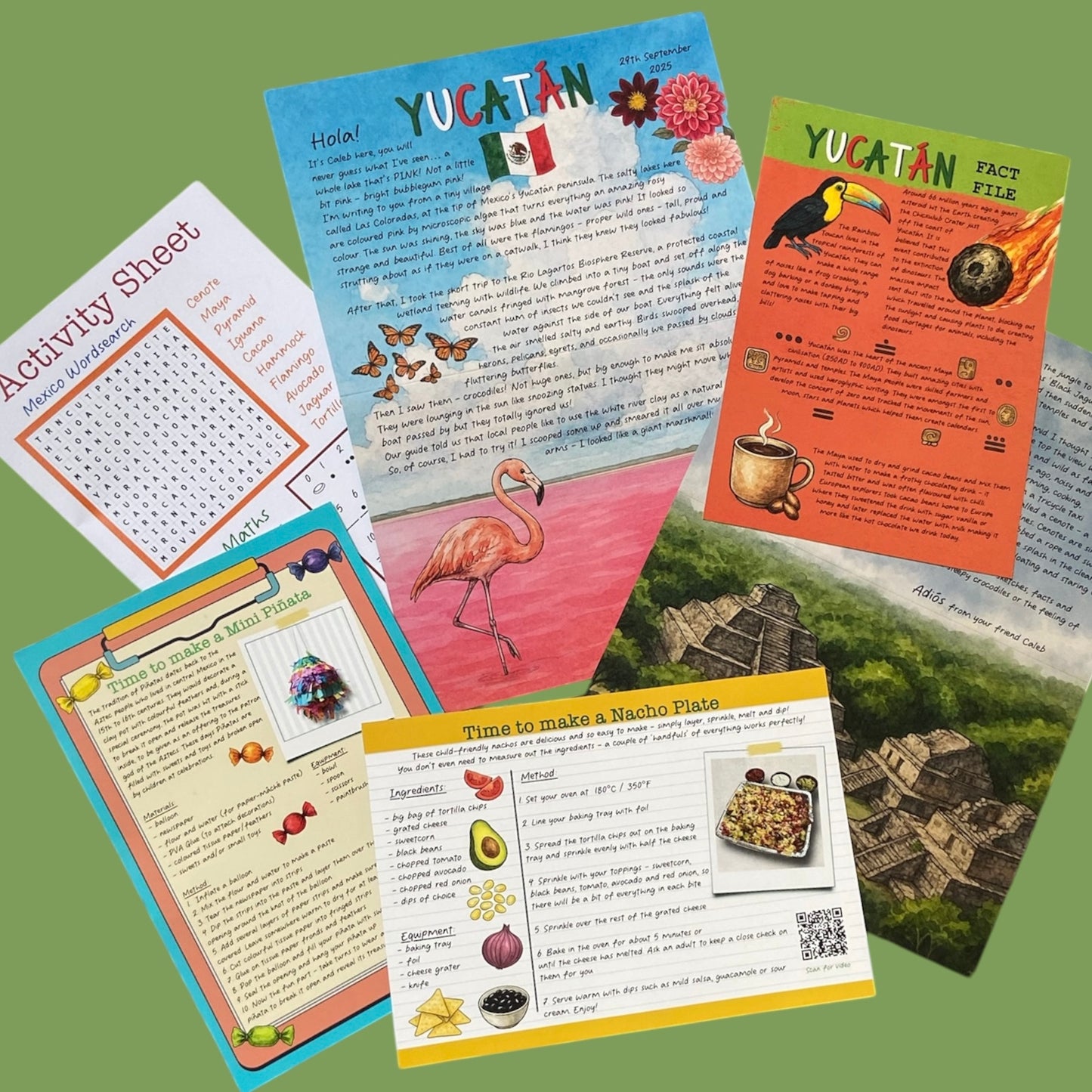 Yucatán, PDF letter Digital Download October 2025