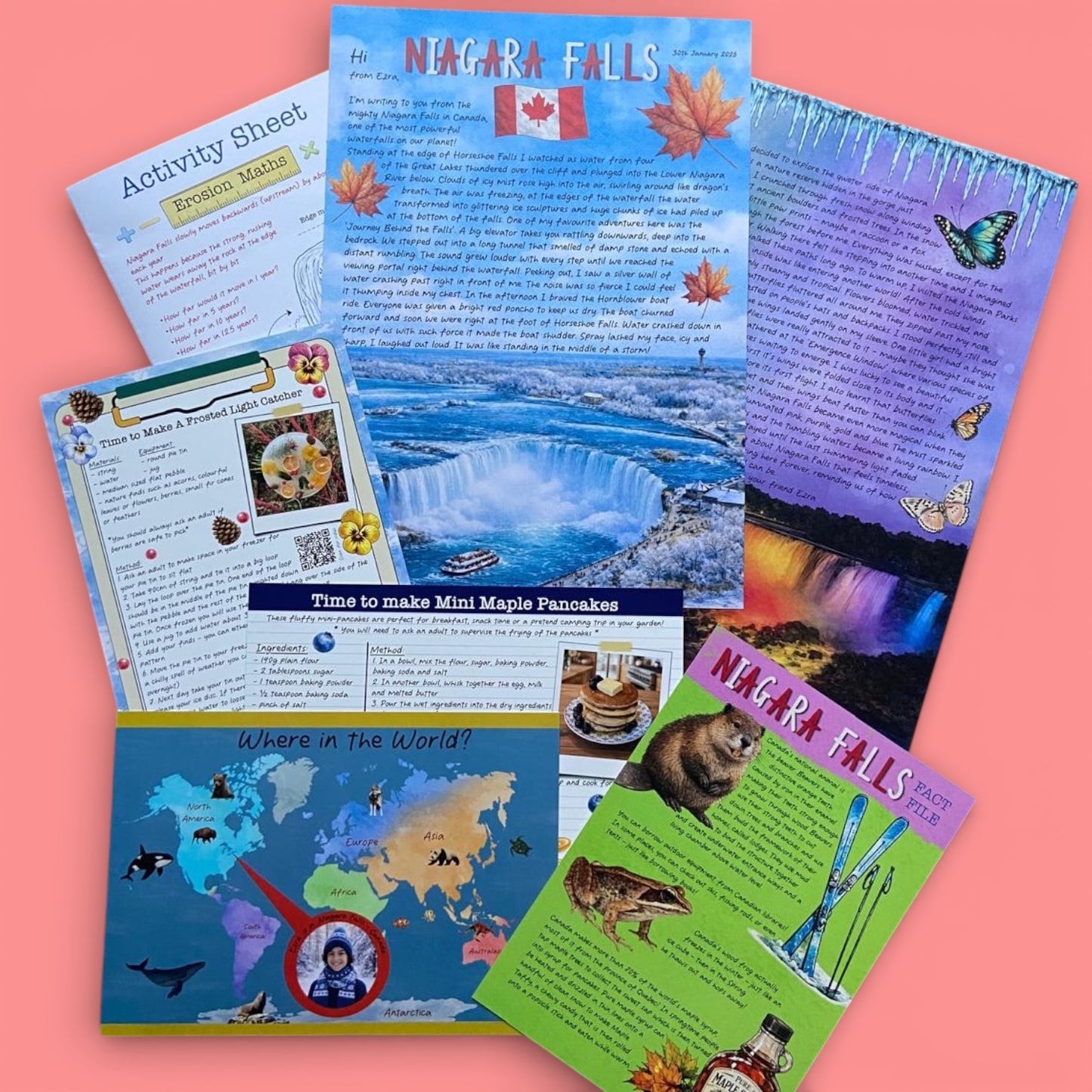 Niagara Falls, Canada PDF letter Digital Download February 2026
