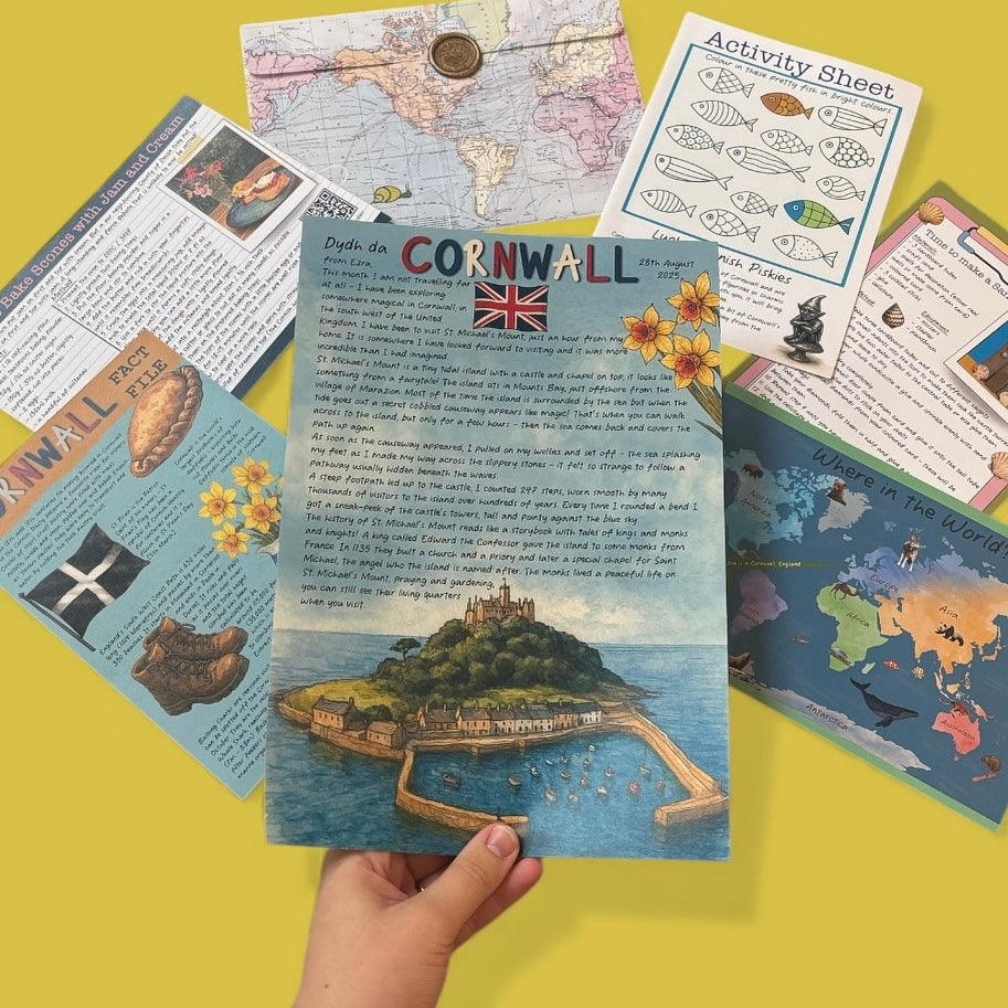 Cornwall UK, PDF letter Digital Download September 2025