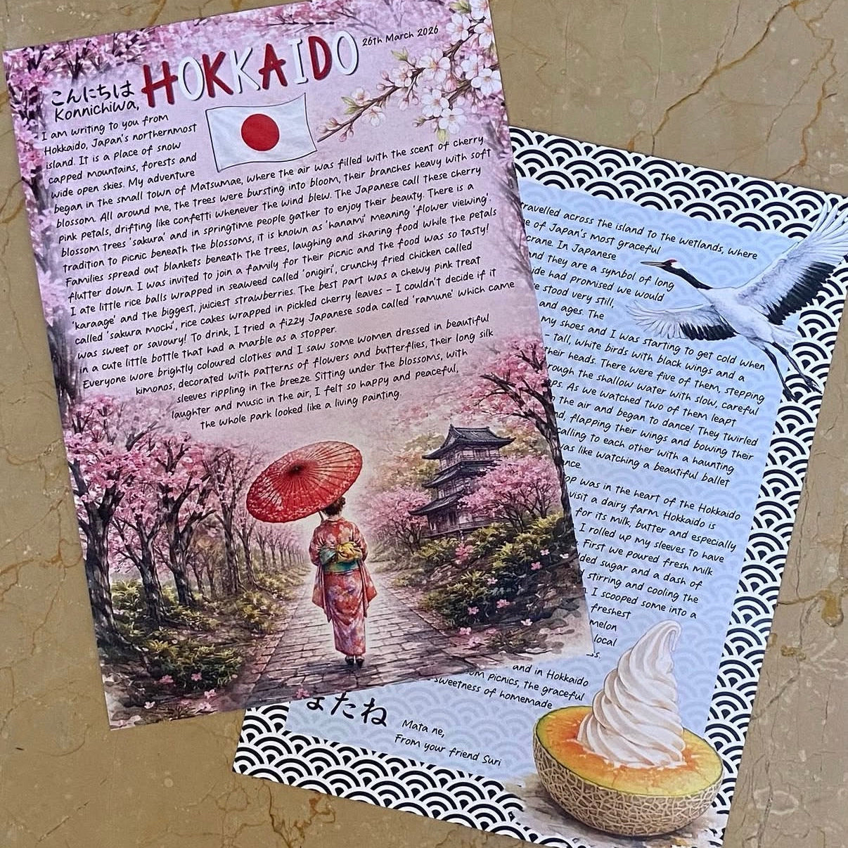 Hokkaido, Japan PDF letter Digital Download April 2026 (Copy)