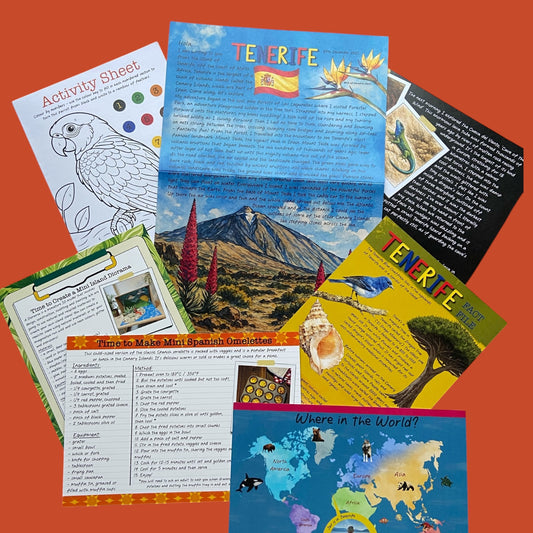 Tenerife, Spain PDF letter Digital Download January 2026